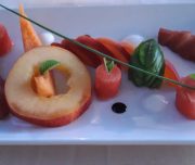 Bei der kulinarischen Woche in der Villa Rey ist auch ein Kochkurs im Programm. Kreativer Fruchtsalat.